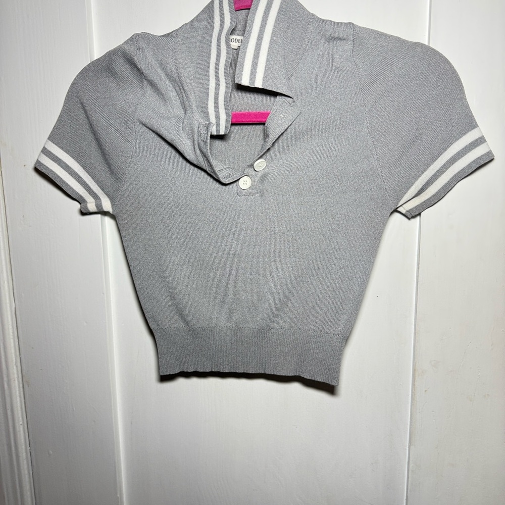 Coord Preppy Collared Top With Matching Pleated S… - image 7